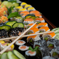 Assortiment de sushi 20 pièces au Merzouga Restaurant