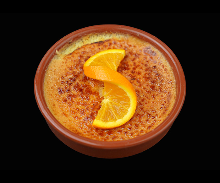 Crème brûlée au Merzouga Restaurant