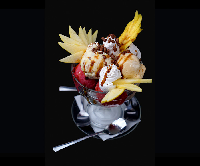 Coupe de glace au Merzouga Restaurant