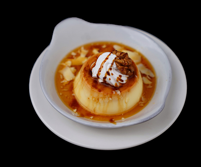 Crème caramel au Merzouga Restaurant